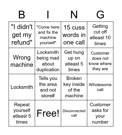 pain pt 2 Bingo Card