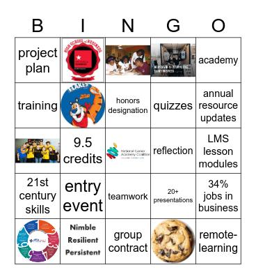 Bingo for NCAC Conference Bingo Card