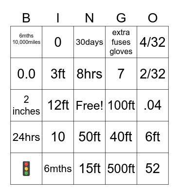 SCHOOL BUS Bingo Card