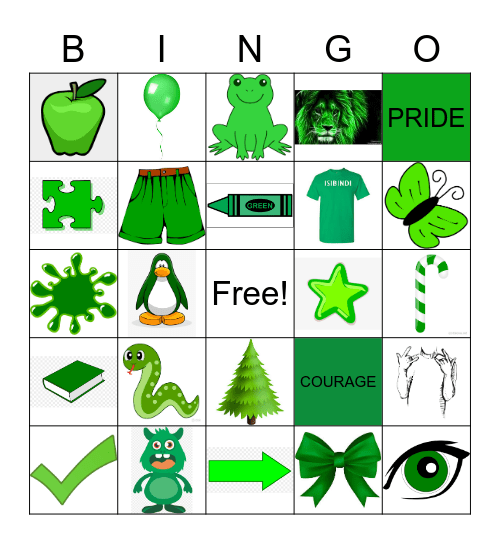 Isibindi Bingo Card