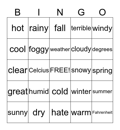 Elaine's Bingo #5 Bingo Card