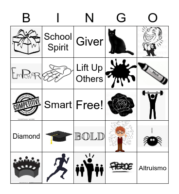 Altruismo Bingo Card