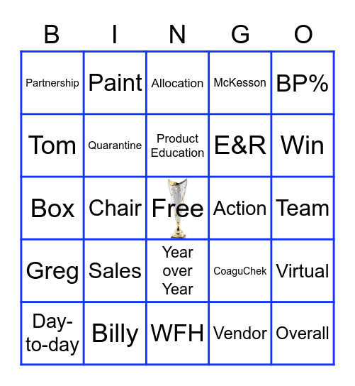 Distributed Products Platinum Awards Bingo Card