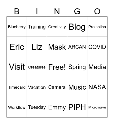 ARPBS AllStaff BINGO! Bingo Card