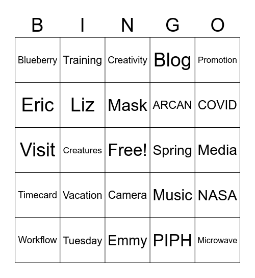 ARPBS AllStaff BINGO! Bingo Card