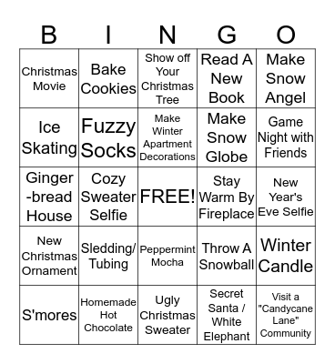 Basic White Girl Winter Season Bingo! Bingo Card