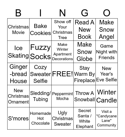 Basic White Girl Winter Season Bingo! Bingo Card
