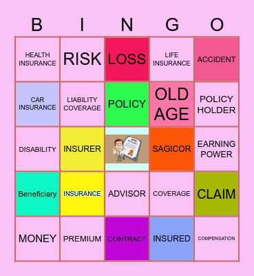 Insurance Bingo Card