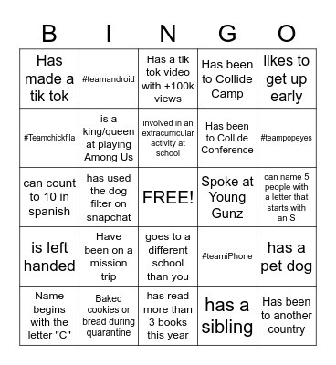 [R-L] BINGO Card