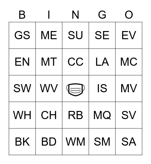 COVID-19 CASES Bingo Card