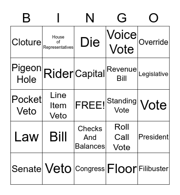 Bills Bingo  Bingo Card