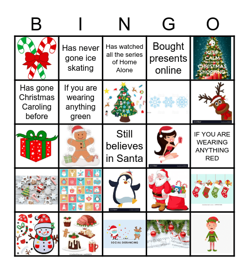 Holiday Bingo Card
