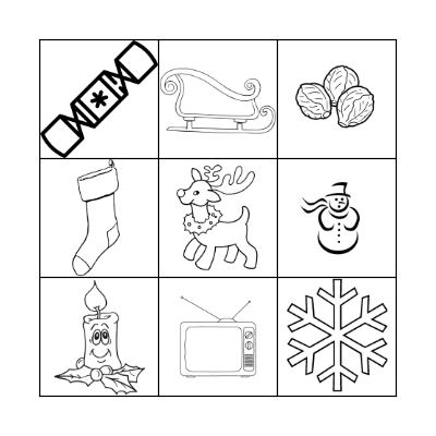 Christmas Bingo Images Bingo Card