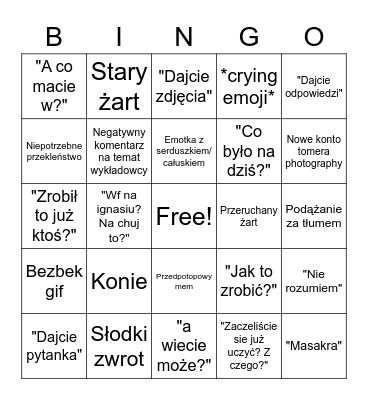 TOMERA BINGO Card
