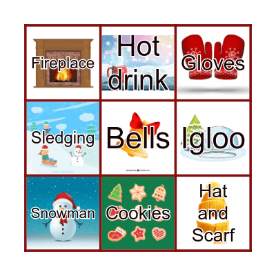 Winter Bingo Card