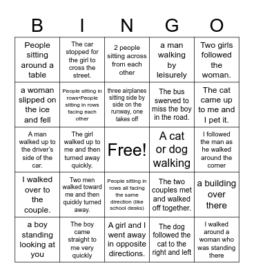 Unit 10 Lesson 3 Bingo Card