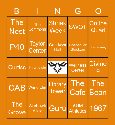 Curtiss Bingo Card