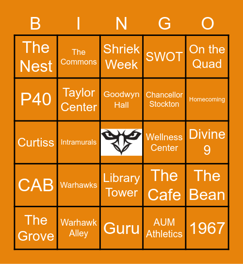 Curtiss Bingo Card
