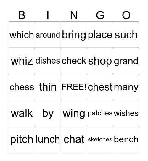 Unit 2 Week 5 Bingo Card