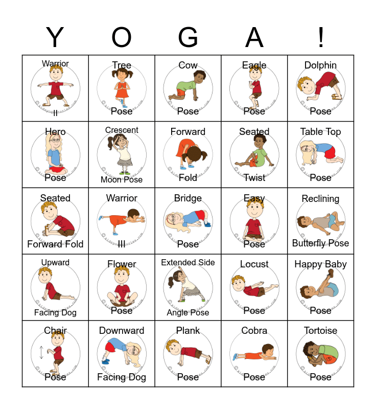 Yoga Poses Word Search Puzzle Worksheet Activity - PrintableBazaar