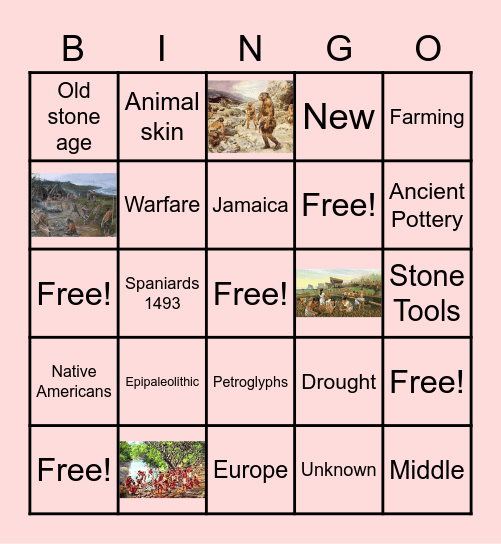 Periods of Art Bingo Card