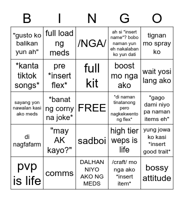 JM BINGO Card