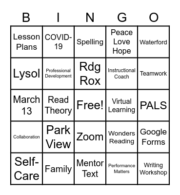 Reading is Flamazing!!! Bingo Card