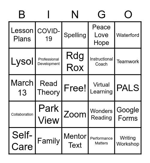 Reading is Flamazing!!! Bingo Card