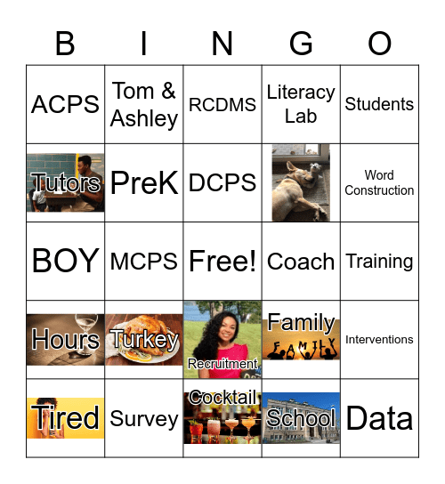 LitLab Friendsgiving Bingo!!! Bingo Card