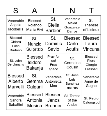 Bingo Card