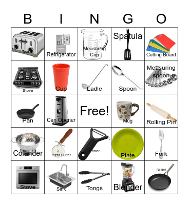 Kitchen Bingo 2021 Bingo Card