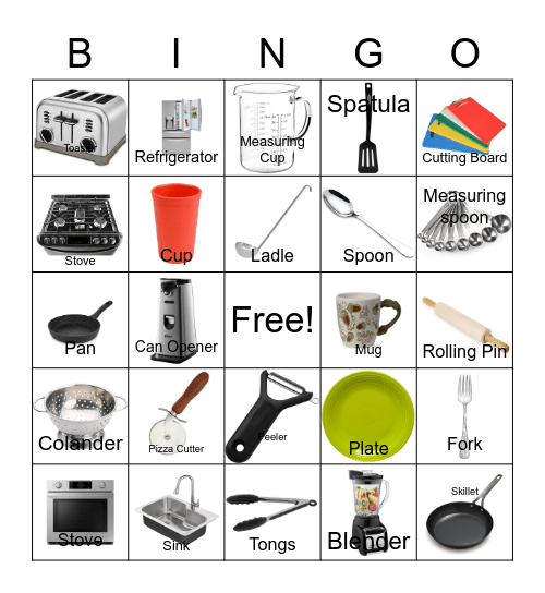 Kitchen Bingo 2021 Bingo Card