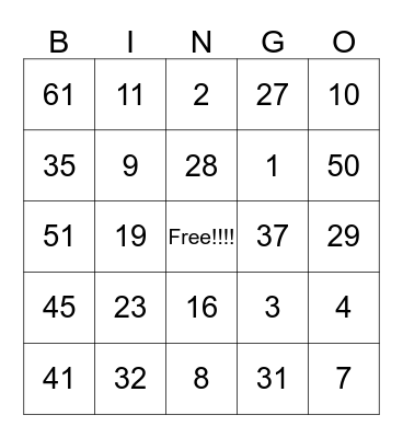 Kalisha's Birthday Bingo! Bingo Card
