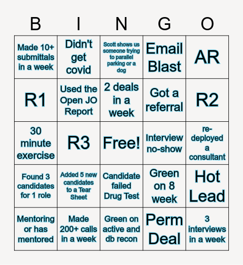 NDL Bingo Card