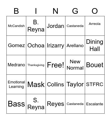 Bingo Card