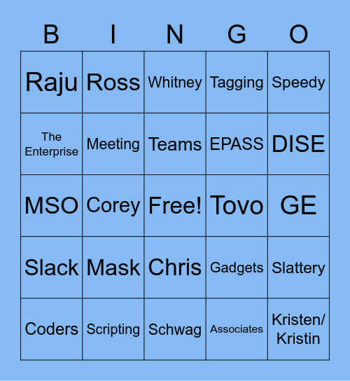 End of Year Party DISE BINGO! Bingo Card