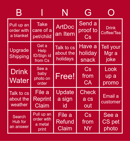 CLART Cyber Week FUN Bingo Card