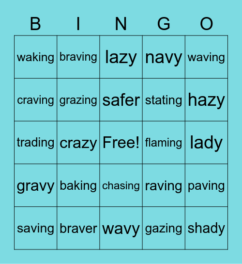 open a Bingo Card