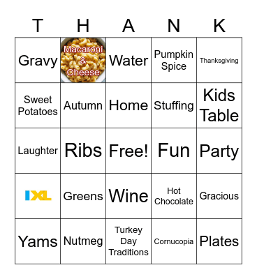 Gobble Gab! Bingo Card