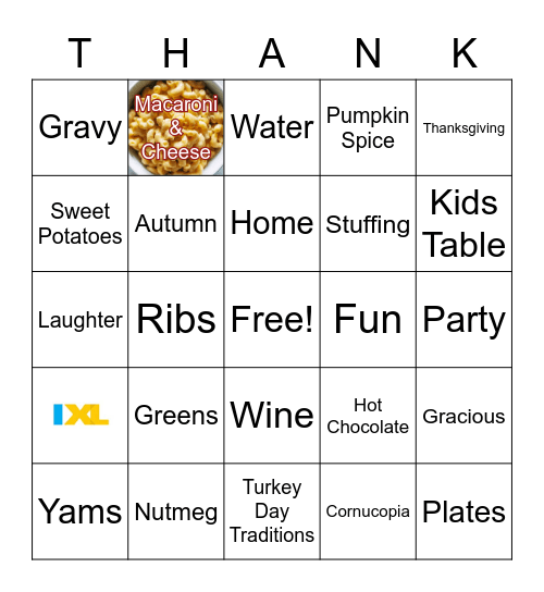 Gobble Gab! Bingo Card