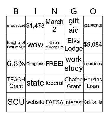 Bingo Card