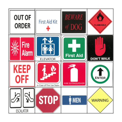 SURVIVAL SIGNS & SYMBOLS Bingo Card