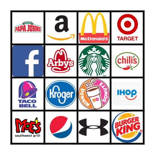 Logos 3 Bingo Card