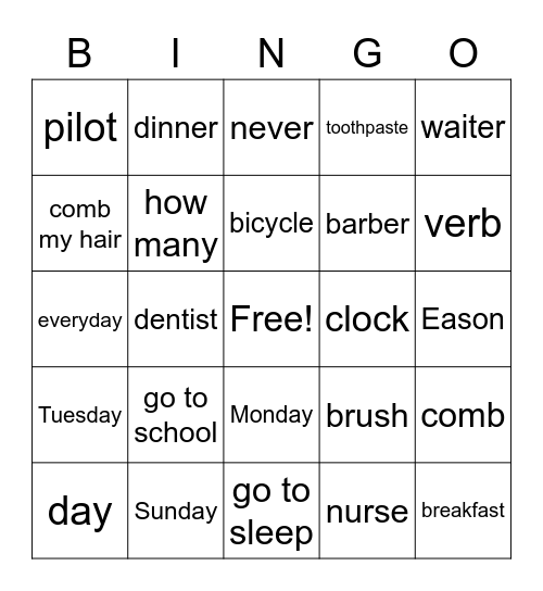 T1.3 Units 1-2 Bingo Card