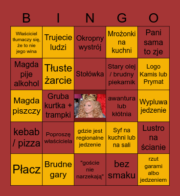 KUCHENNE REWOLUCJE Bingo Card