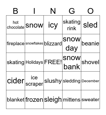 Document Imaging Winter Bingo! Bingo Card