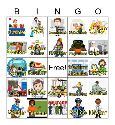 SCVRD CAREER BINGO Card