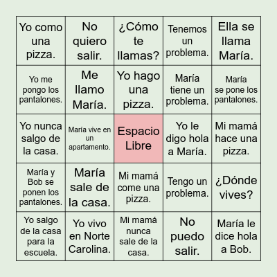 Lotería Bingo Card