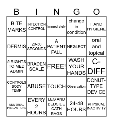 APC-HHA Bingo Card