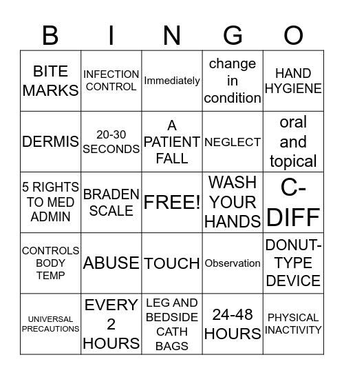 APC-HHA Bingo Card